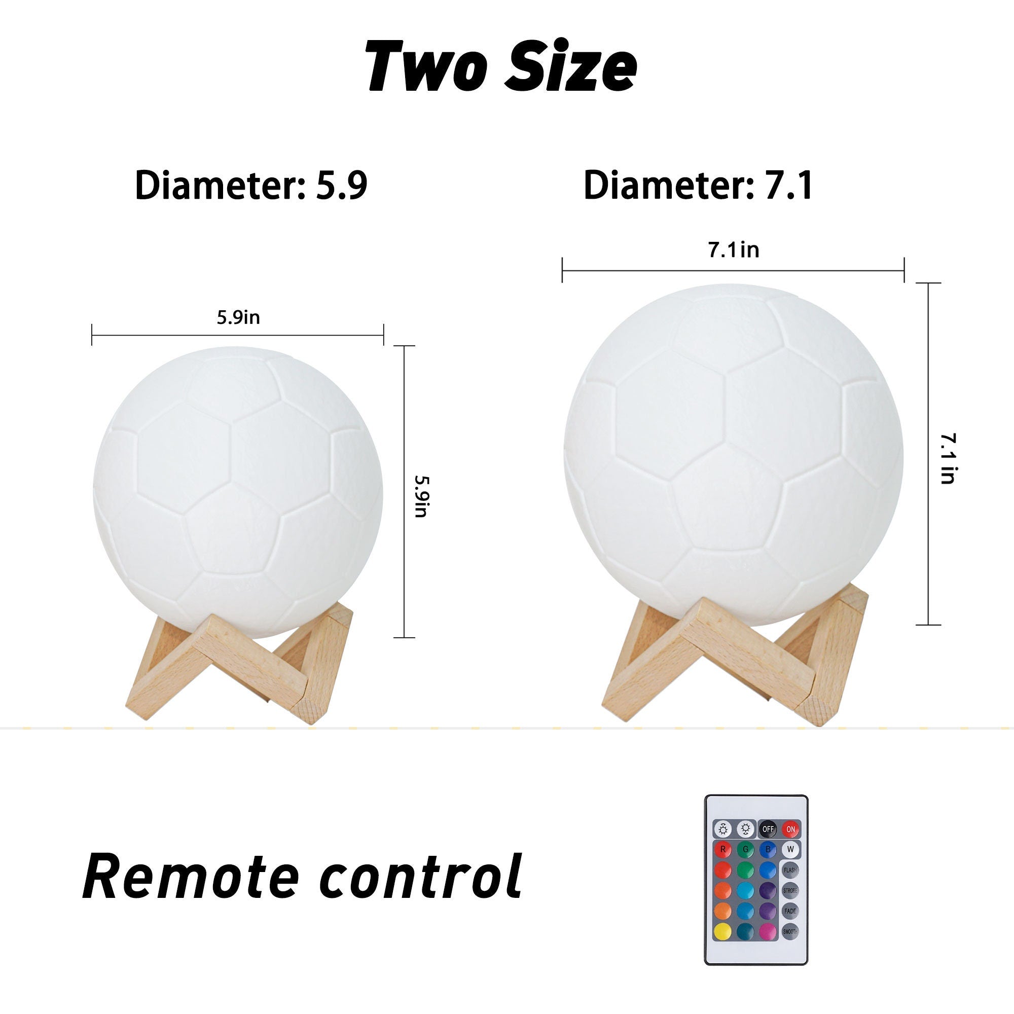 Personalized Soccer Gifts for Soccer Fan player Night Light Lamp