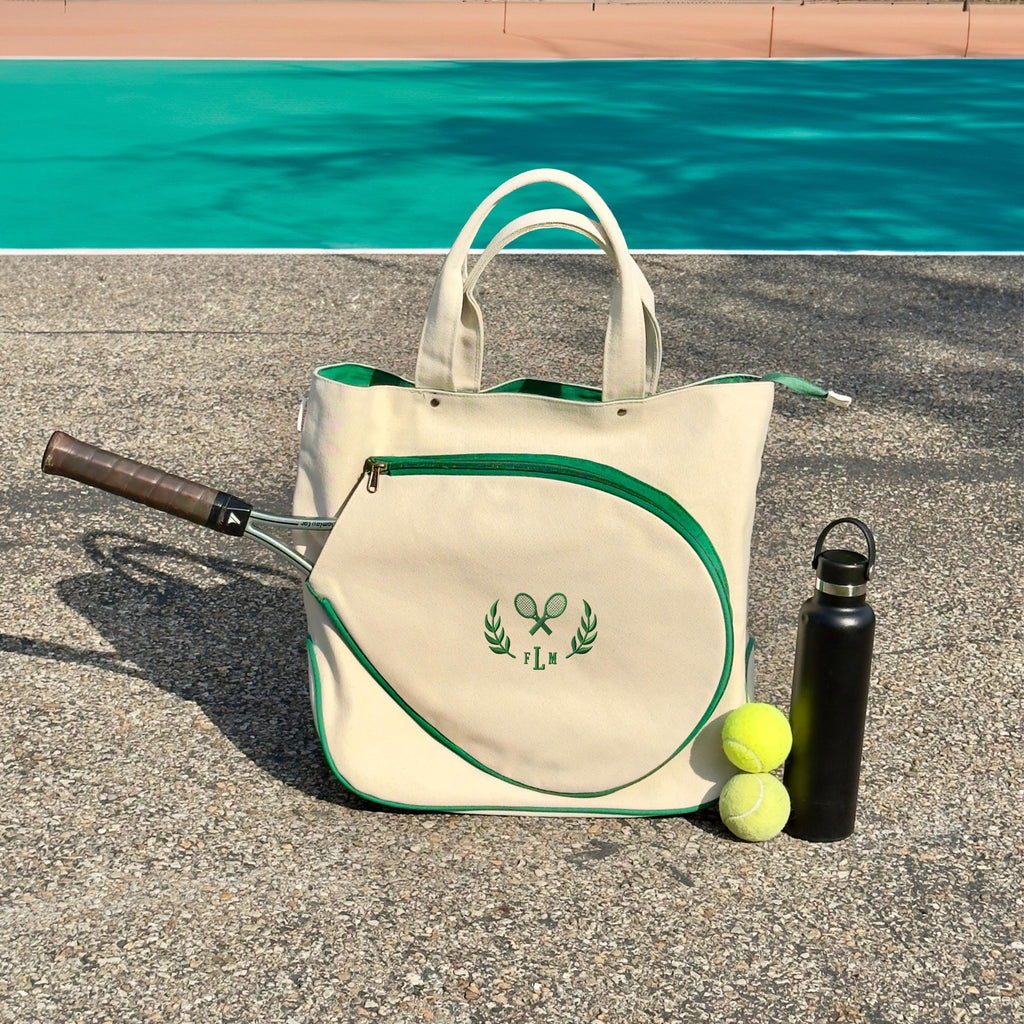 Personalized Tennis Tote, Gifts for Tennis Lovers, Paddle Tennis Bag