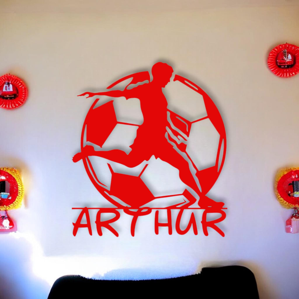 Personalized 3D Wall Decor - Football with Name