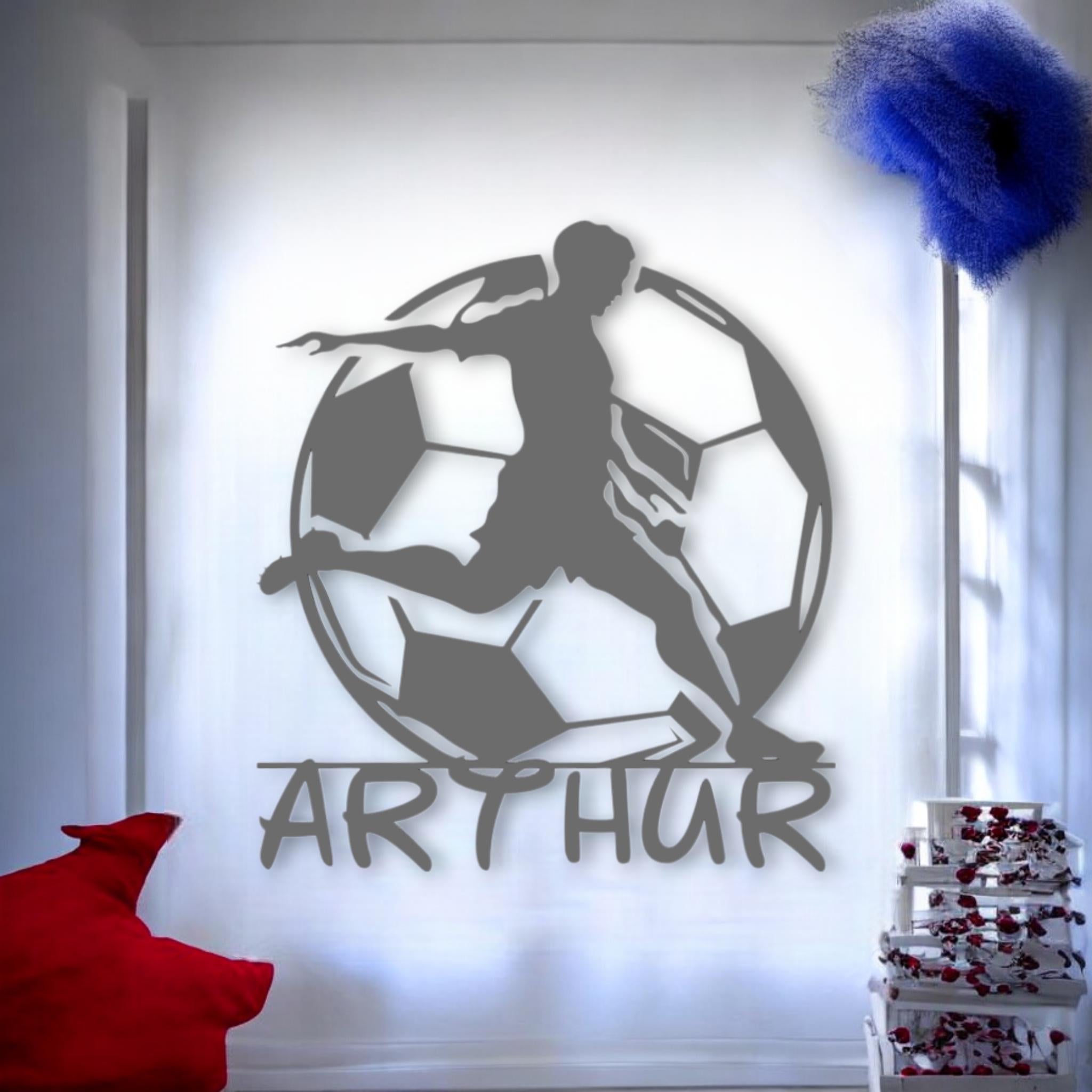 Personalized 3D Wall Decor - Football with Name