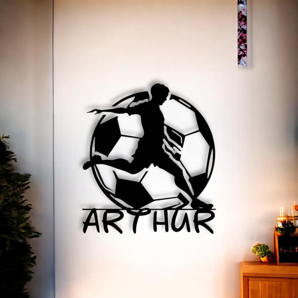 Personalized 3D Wall Decor - Football with Name