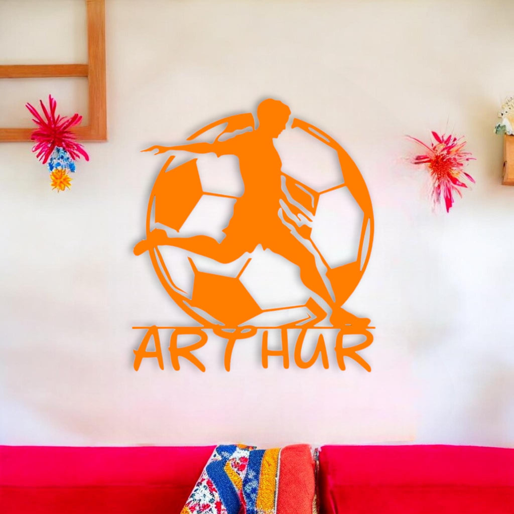 Personalized 3D Wall Decor - Football with Name