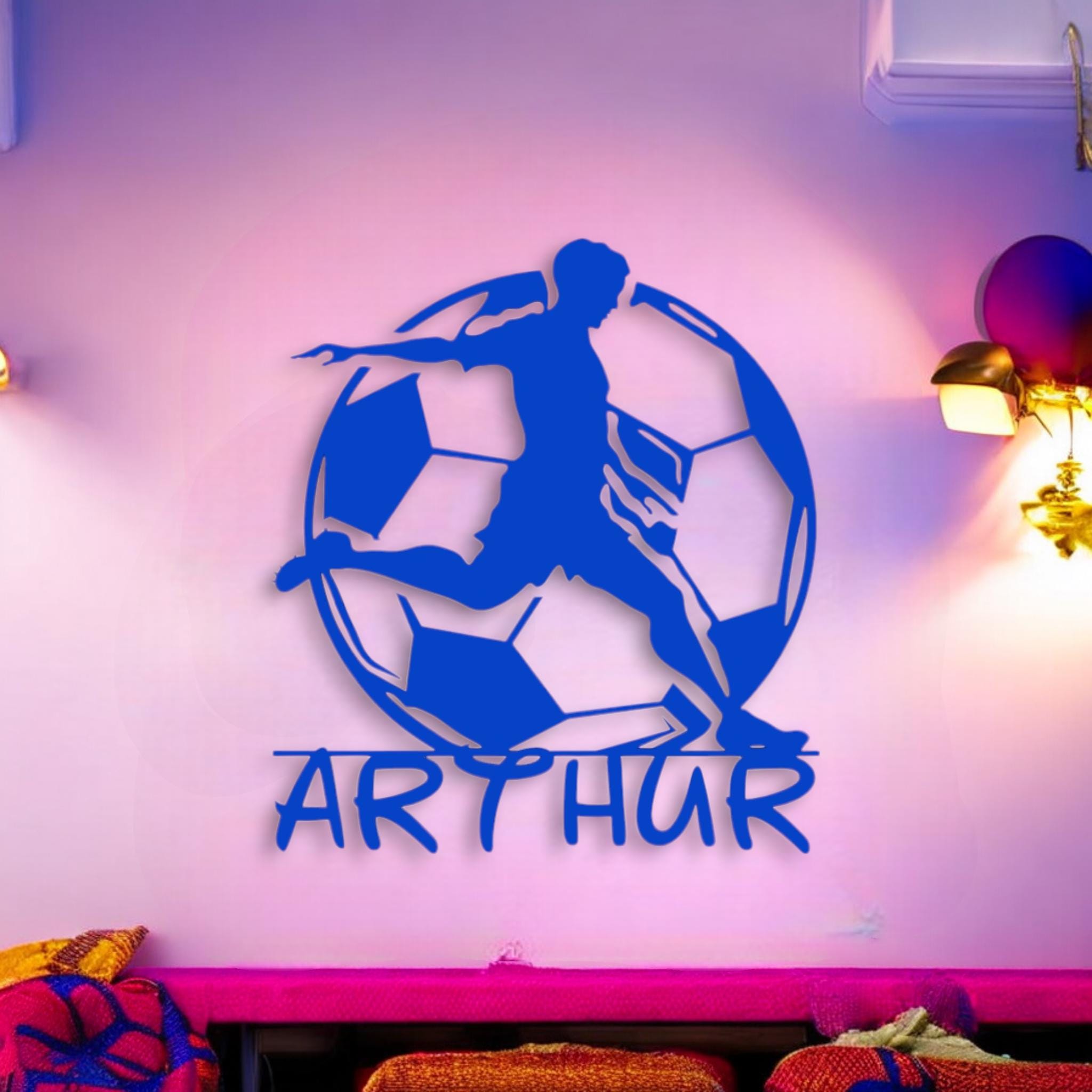Personalized 3D Wall Decor - Football with Name