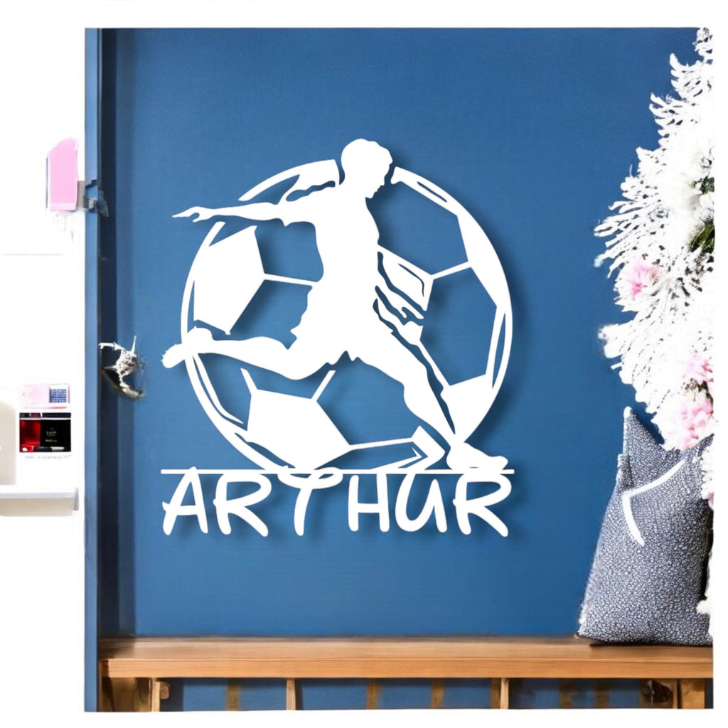 Personalized 3D Wall Decor - Football with Name