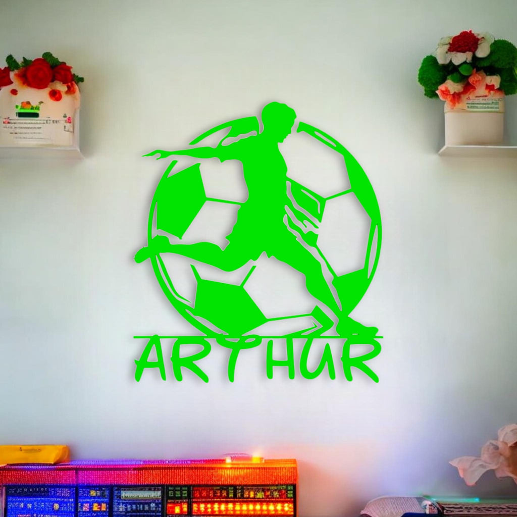 Personalized 3D Wall Decor - Football with Name