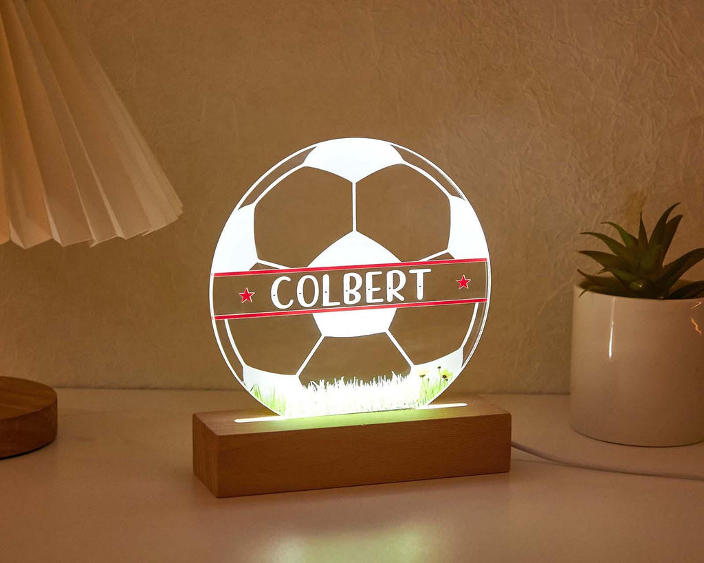 Personalised Football LED Lamp for kids