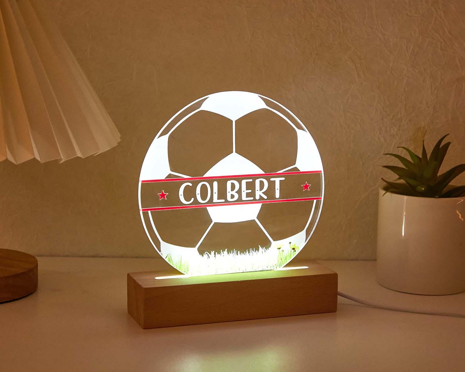 Personalised Football LED Lamp for kids