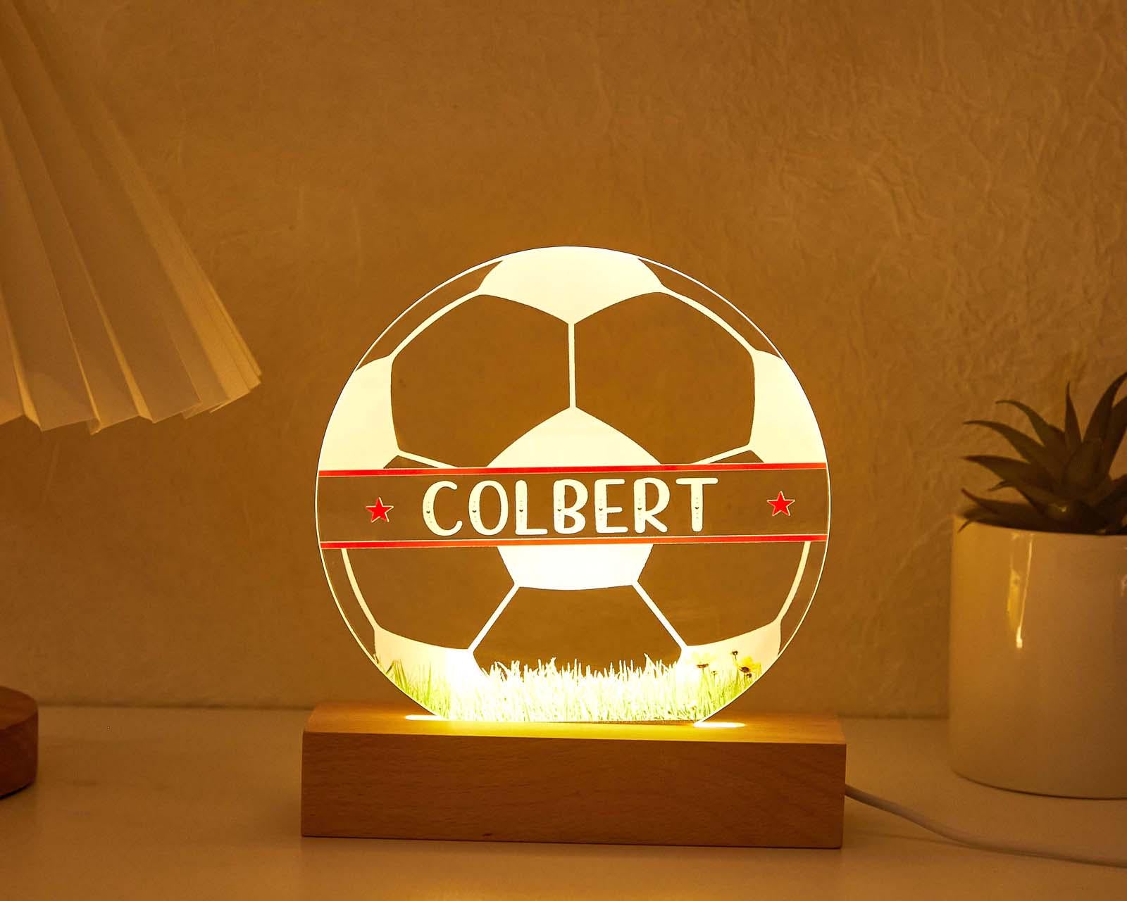 Personalised Football LED Lamp for kids