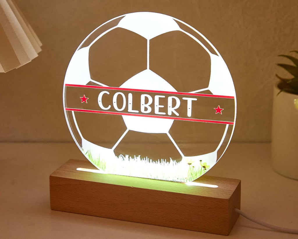 Personalised Football LED Lamp for kids