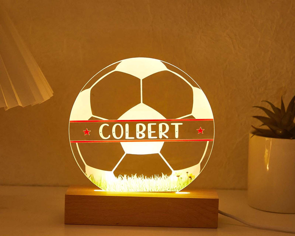 Personalised Football LED Lamp for kids