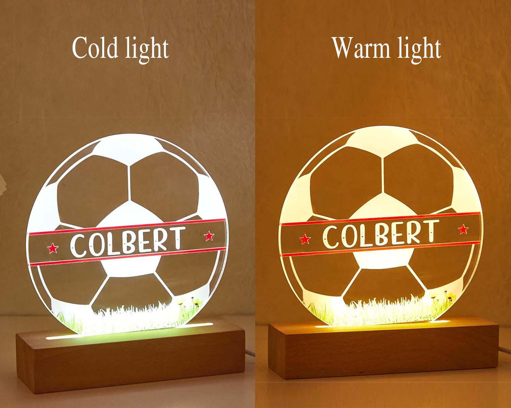 Personalised Football LED Lamp for kids
