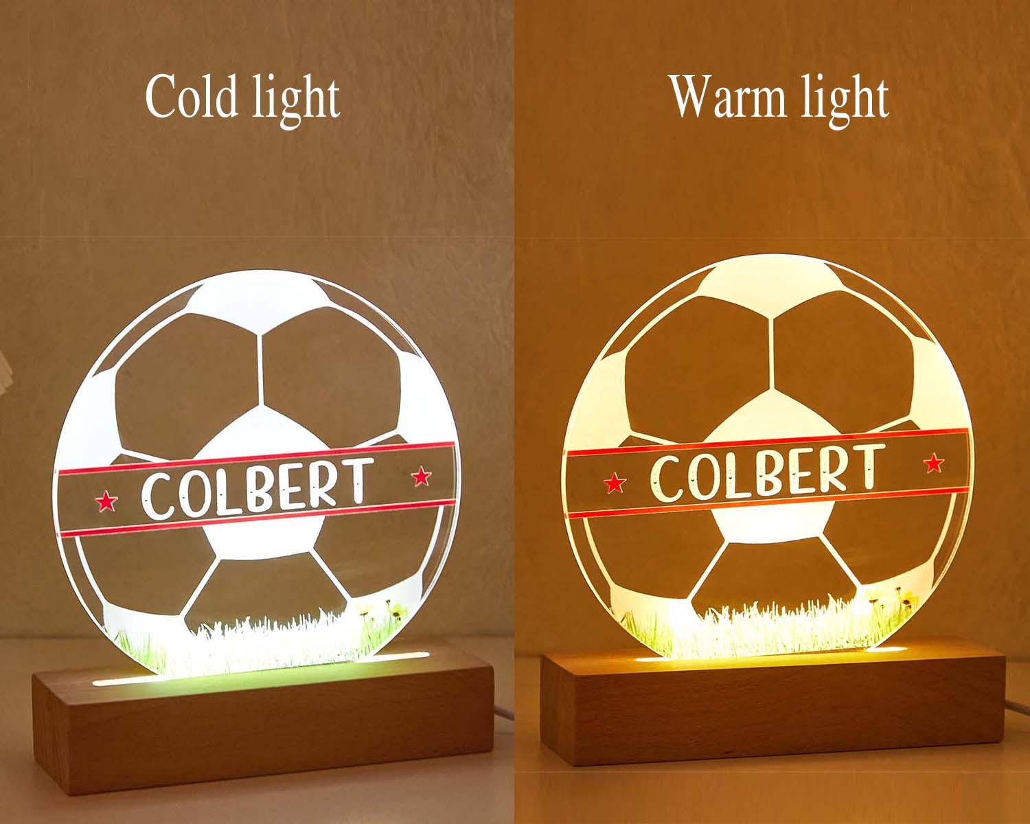 Personalised Football LED Lamp for kids