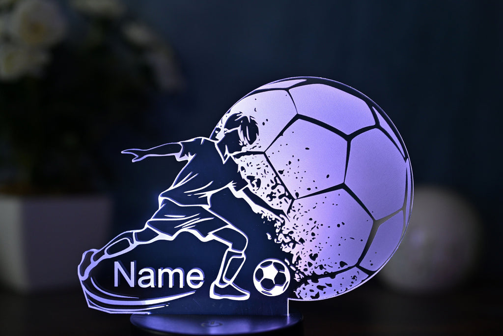 Custom Soccer Lamp – A Magical 3D Night Light for Kids Who Love Football