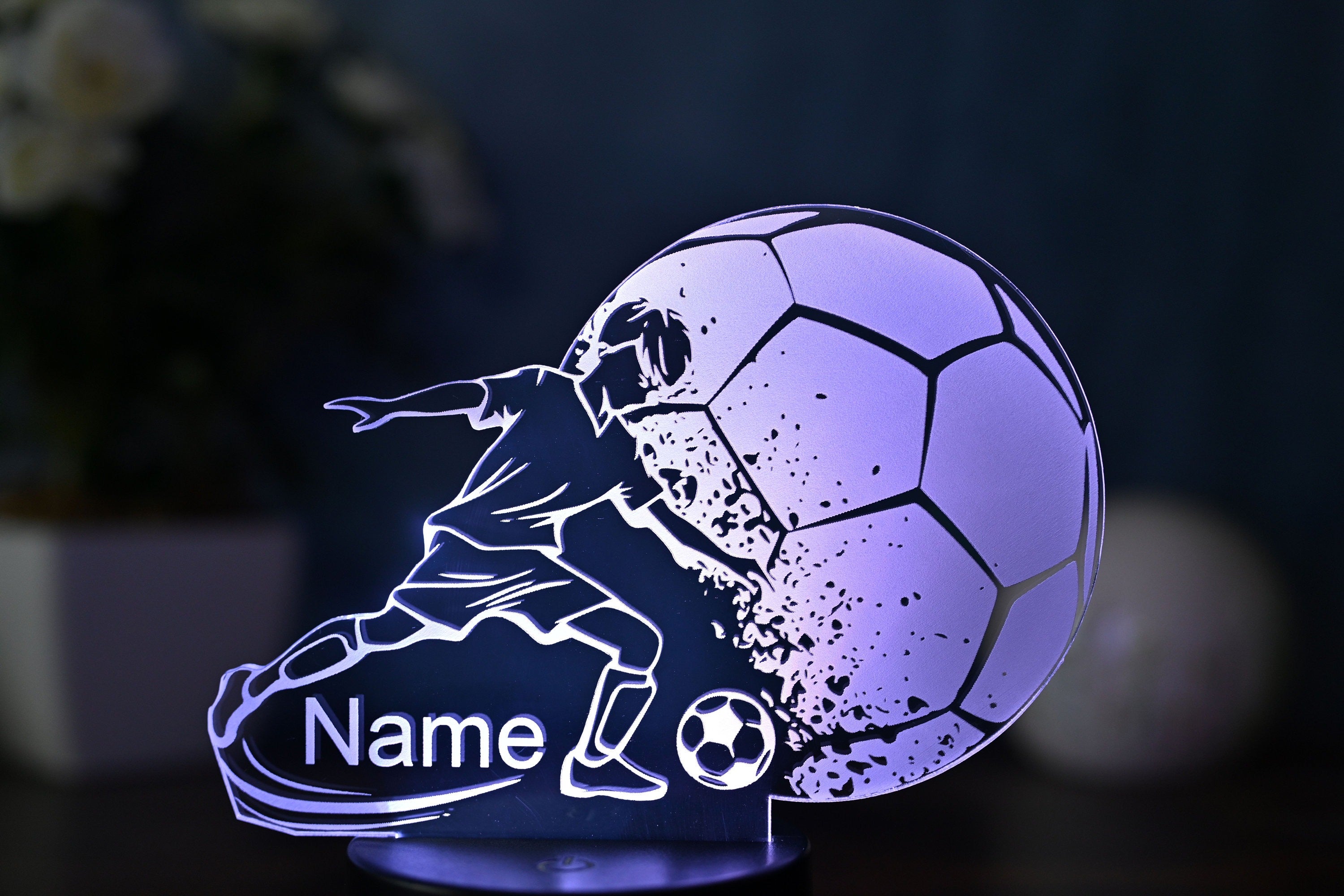 Custom Soccer Lamp – A Magical 3D Night Light for Kids Who Love Football