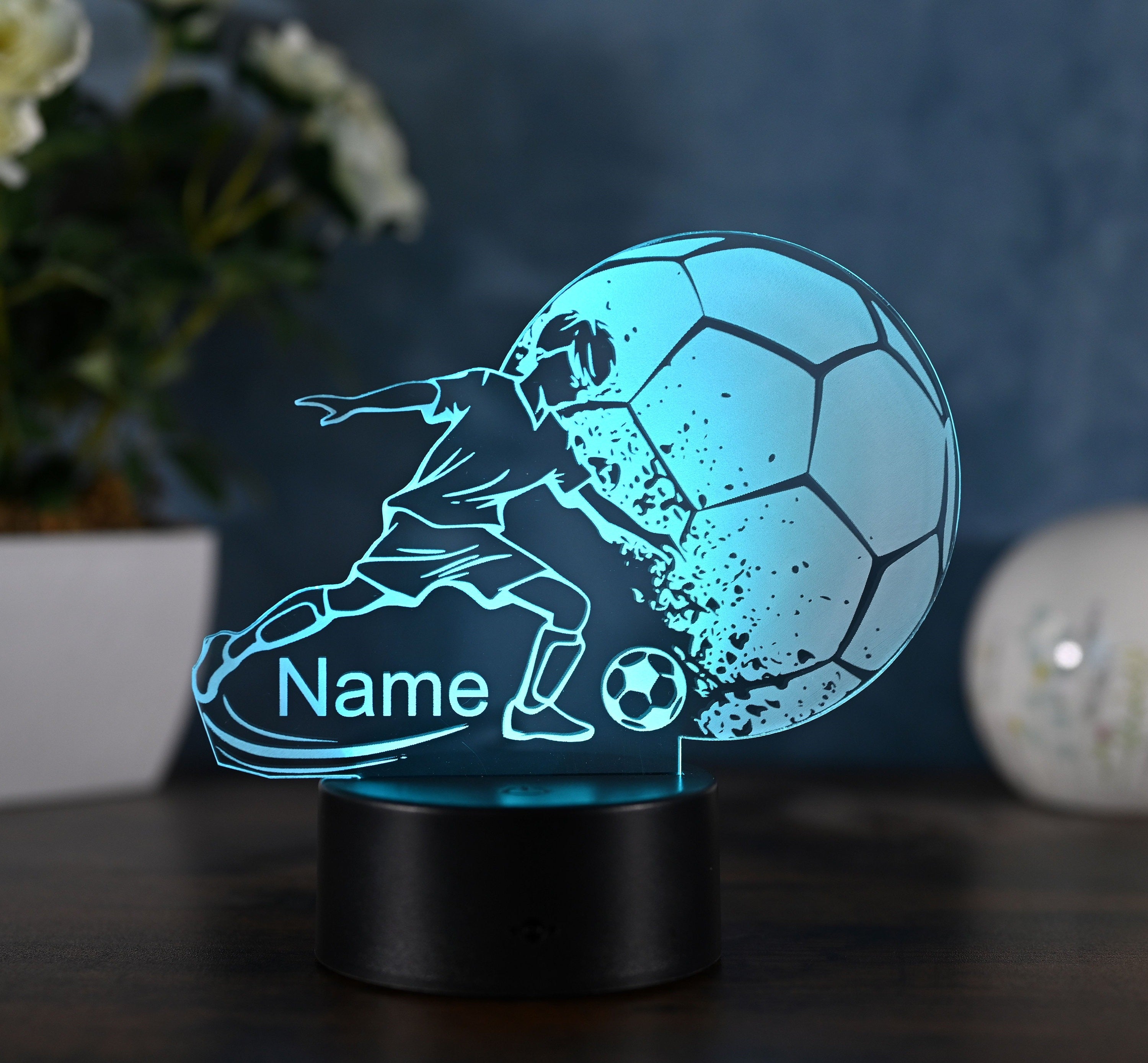 Custom Soccer Lamp – A Magical 3D Night Light for Kids Who Love Football